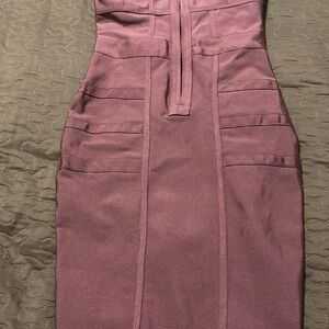 Fashion Nova Mauve Strappy Dress